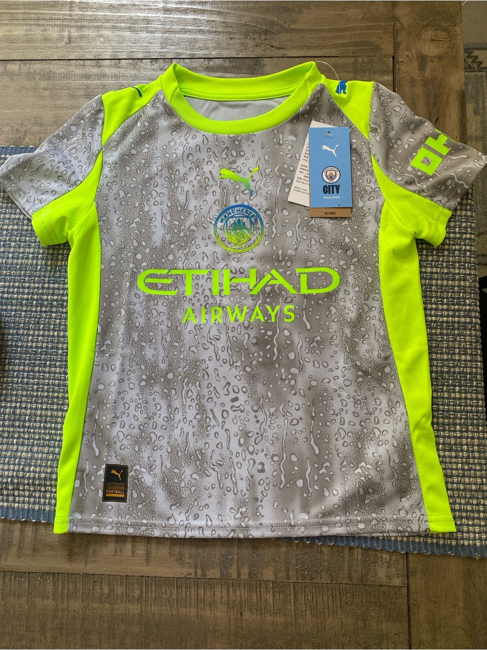 Haaland Manchester City Puma Youth 2025/26 Third Replica Custom Jersey